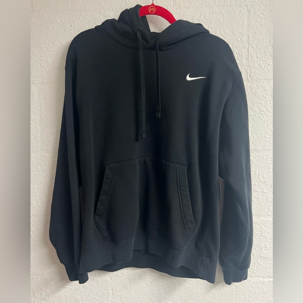 Nike Women’s Black Hoodie with White Logo